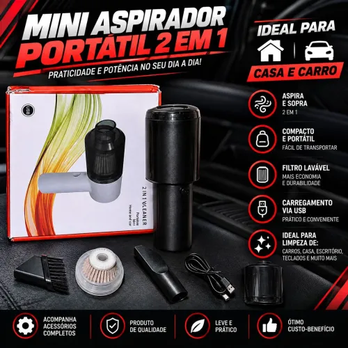 Mini Aspirador de carro