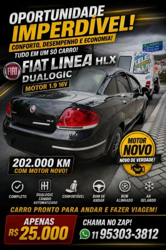 Fiat Linea 1.9/ HLX 1.9/1.8 Flex Dualogic 4P 2010