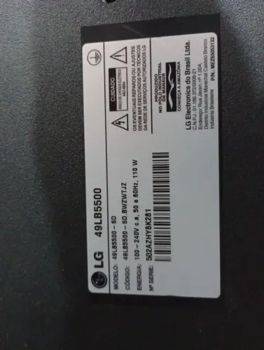 TV LG 49 POLEGADAS TELA QUEBRADA