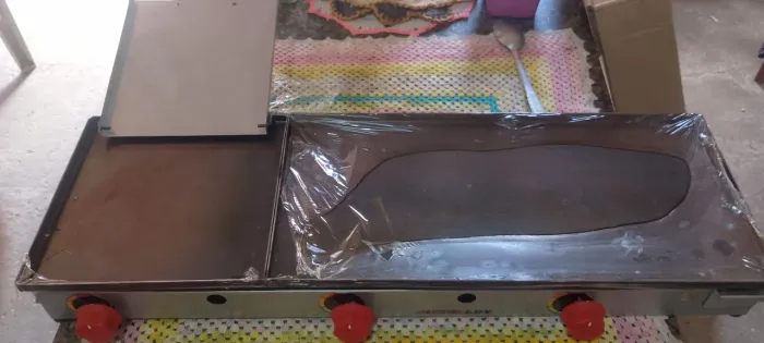 Chapa de Lanche MetalLux 90x30 - 3 Queimadores com Prensa - Gás Baixa Pressão