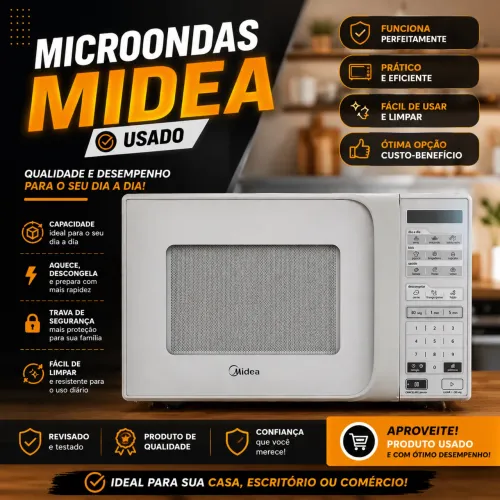 Microondas Midea - usado ( valor negociável )