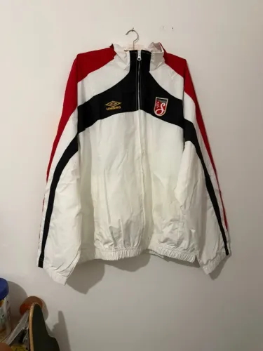 jaqueta supreme umbro corta vento branca gg