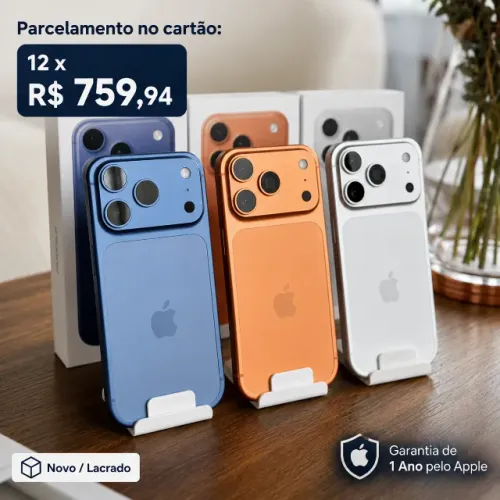 Celular iPhone 17 PRO 256GB - NOVO - Lacrado - Garantia 1 Ano pela Apple