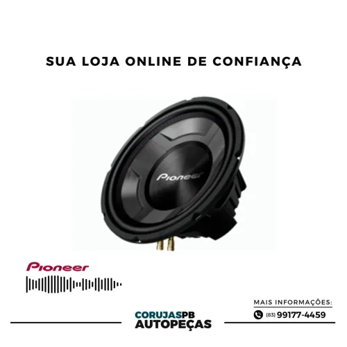 SUBWOOFER PIONNER 12 350RMS BOBINA SIMPLES 4 OHMS