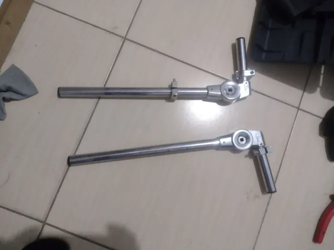 Par De Tom Holder Pearl Original 7/8 Com Memórias + Presilha De Chimbal (Hi-Hat
