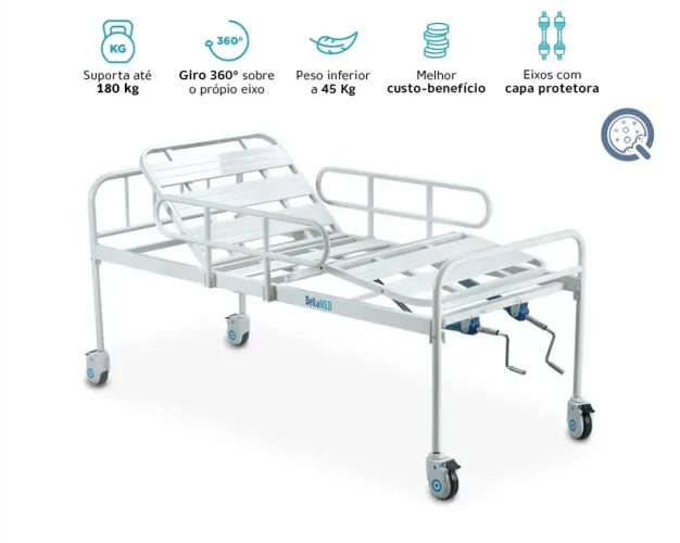 CAMA HOSPITALAR DELLAMED DX2 até 180kg