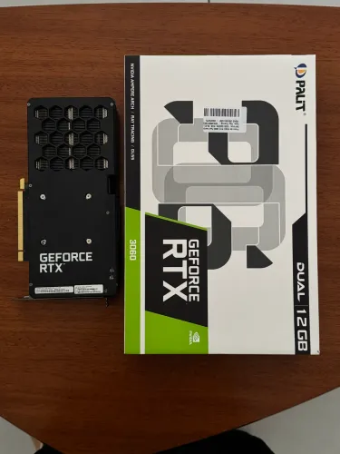 Placa de Video RTX 3060 Palit NVIDIA GeForce, 12GB GDDR6, RGB, DLSS, G-Sync, Ray Tracing