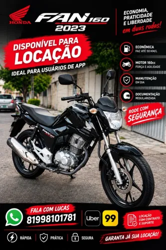 Moto para locação fan 2023