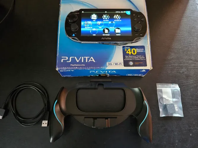 PS Vita OLED 3G/Wi-fi (+ SD2Vita 127gb e Acessórios)