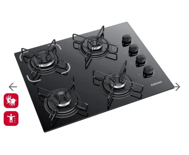 Fogão cooktop 4 boca novo na caixa