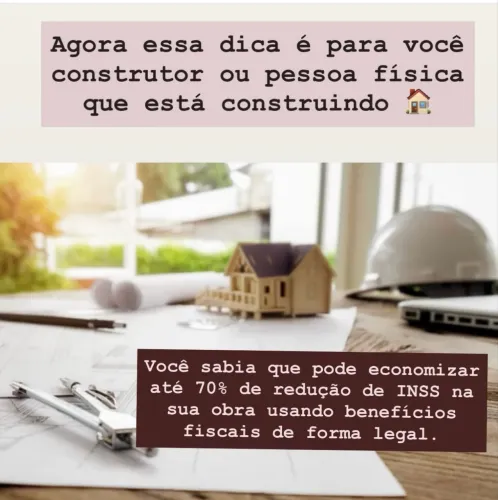 Redução de INSS de Obra