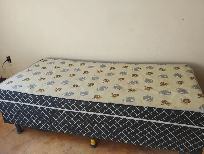 Base de cama box solteiro