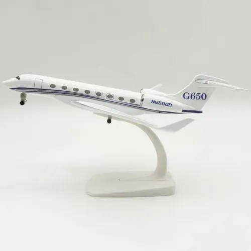 Avião Miniatura Avião Gulfstream G650ER - 20cm - NOVO!!<br>