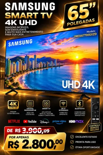 TV Samsung 65 Polegadas 4K UHD