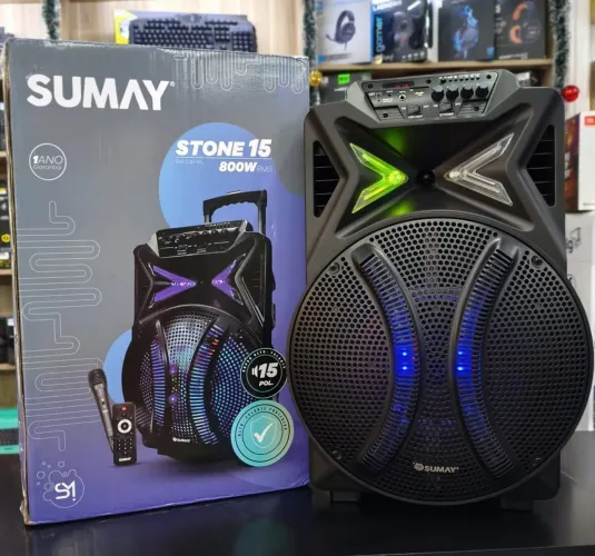Caixa de som Sumay Stone 15 800w