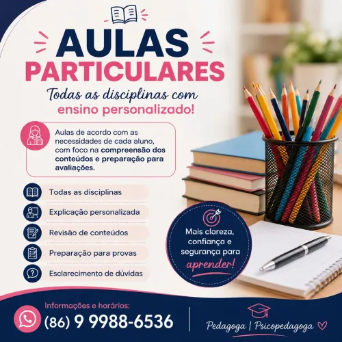 Aulas Particulares | Todas as disciplinas