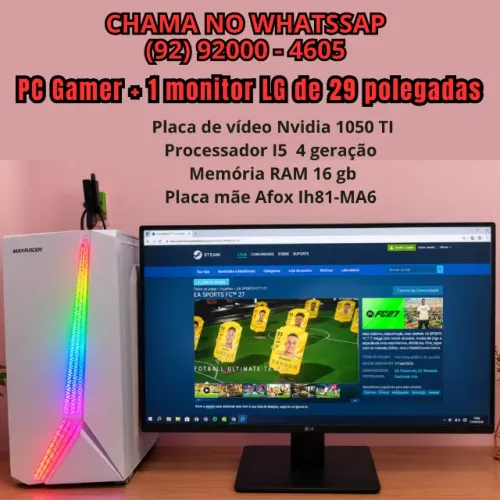 PC GAMER + MONITOR LG 29"