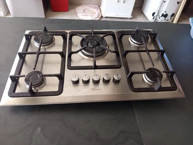 FOGAO KOOKTOP INOX POUCO USADO