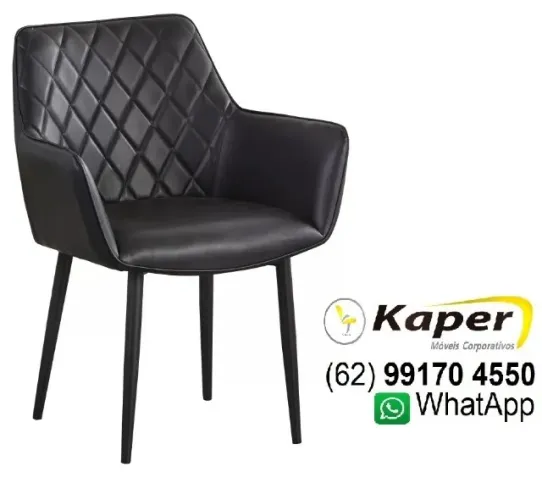 Poltrona Marrakech estofada pés metal ( produto novo )