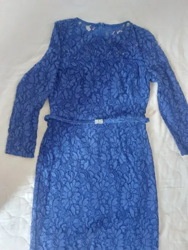 Vestido de Festa Ralph Lauren renda azul tam 40 