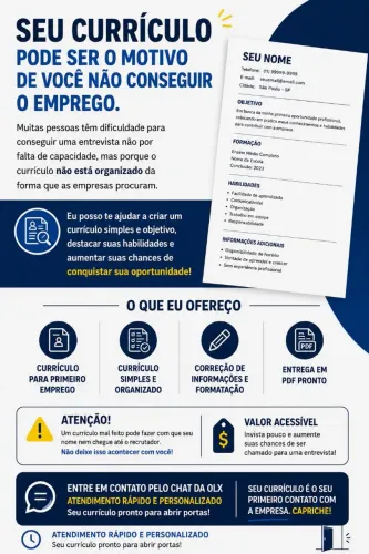 Faço currículo 