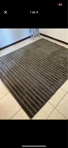 Tapete 2,50cm x 2,00cm cinza