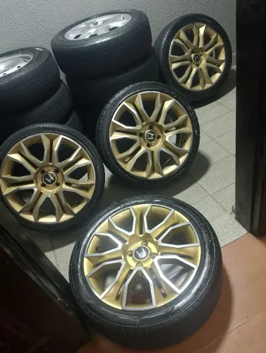 Rodas aro 17 - 4x100 zeradas ( nunca reformadas ) c/pneus