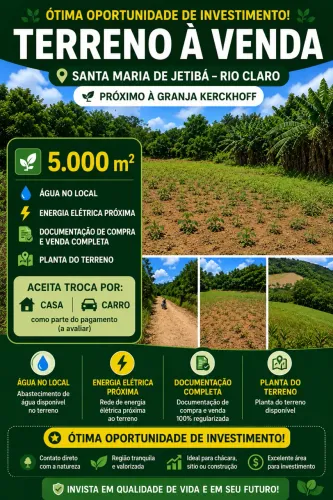 Vendo Terreno em Santa Maria de Jetibá
