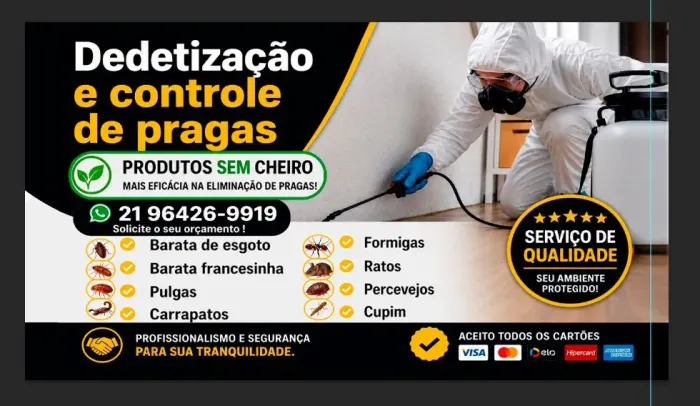 DEDETIZAÇÃO PROFISSIONAL