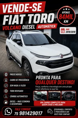 Fiat Toro Volcano 2.0 16V 4X4 TB Diesel Aut. 2019