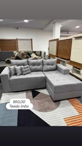 PRONTA ENTREGA SOFÁ SOFÁ LINHO 
