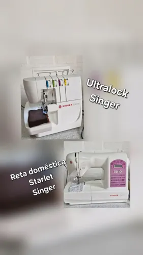 Máquinas de costura doméstica Reta e Ultralock Singer