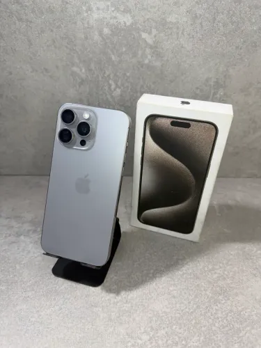iPhone 15 Pro Max 256GB Natural Titânio Open Box Completo na Caixa com Nota Fiscal