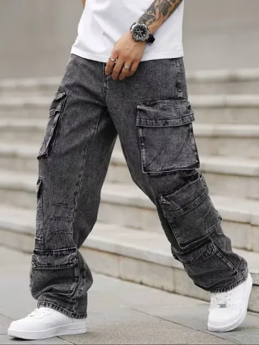 Calça Baggy 8 Bolsos Unissex