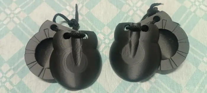 Par De Castanholas Espanhola De Plástico Rígido