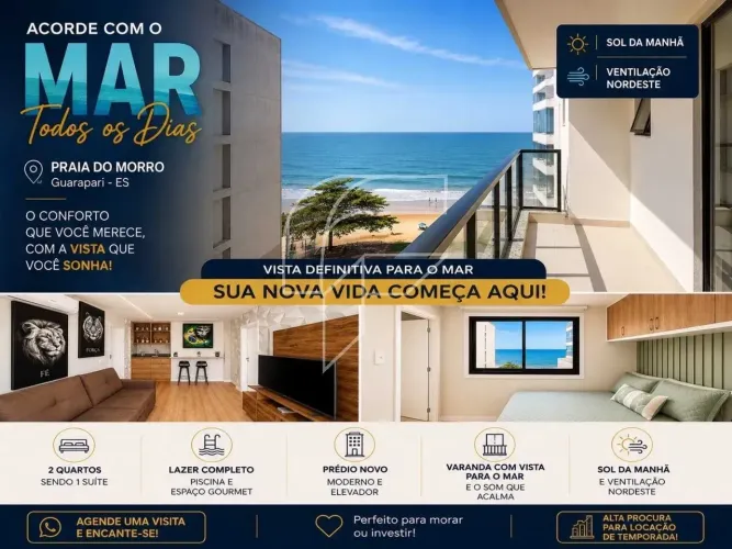 Imóvel para venda tem 70 metros quadrados com 2 quartos em Praia do Morro - Guarapari - ES