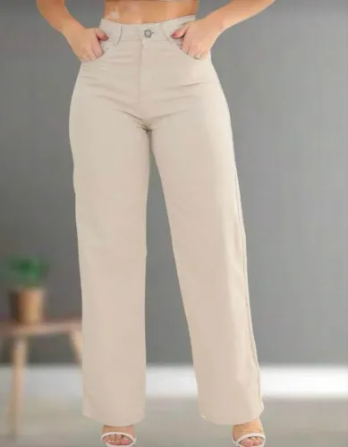 Calça bege 44 NOVA 