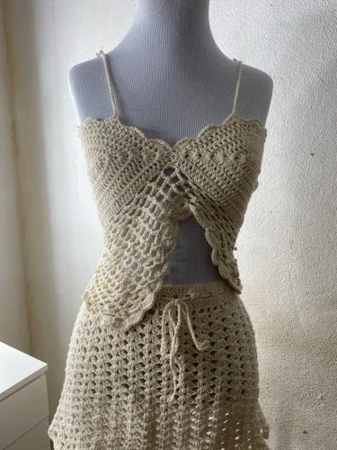 Conjunto maresia de crochê