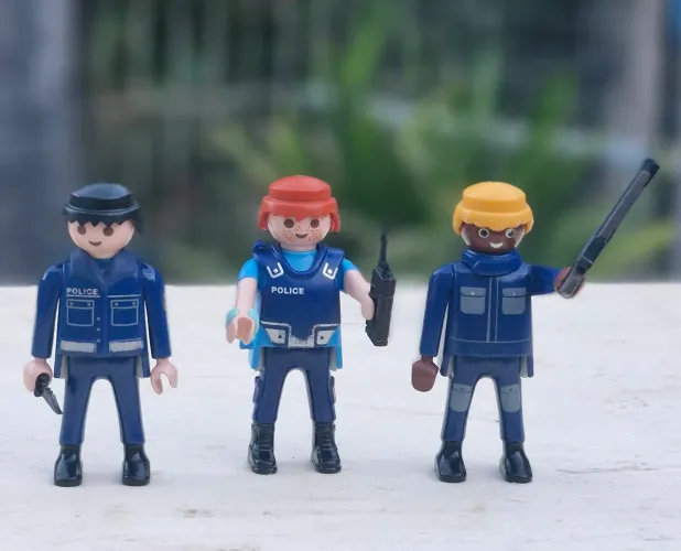 Playmobil Policial Azul