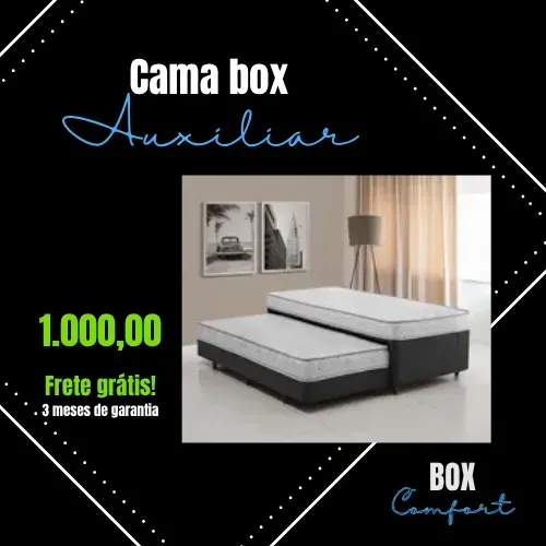 Cama box com auxiliar