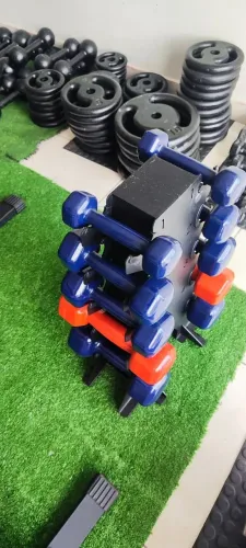 Suporte de halteres de 1 a 5 pares