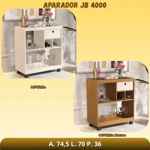 Aparador com rodinhas - Promoção