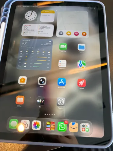 iPad 11 A16, 128 GB prata, 2 meses de uso