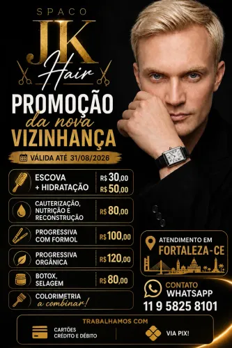 Cabeleirero a domicílio em Fortaleza e região