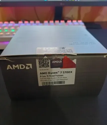 Kit Amd Ryzen 7 5700x+Placa Mãe B550M TUF PLUS+16GB Memória Xpg Spectrix D50 Rgb *NÃOVENDO