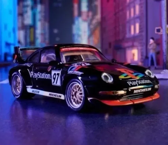 Hot Wheels Elite 64 Porsche Playstation 911 GT2 EVO 993 Edição especial