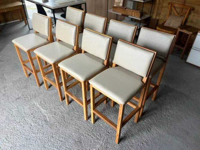 Banquetas estofadas