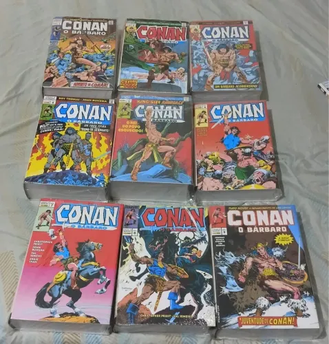 Pacote HQ?s Conan, O Bárbaro ( Omnibus / Panini ) vol.1 ao 9