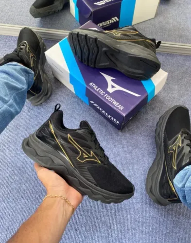 Tenis Mizuno Preto Esportivo Pronta Entrega