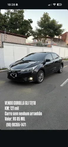 Toyota Corolla GLI Upper 1.8 Flex 16V Aut. 2018